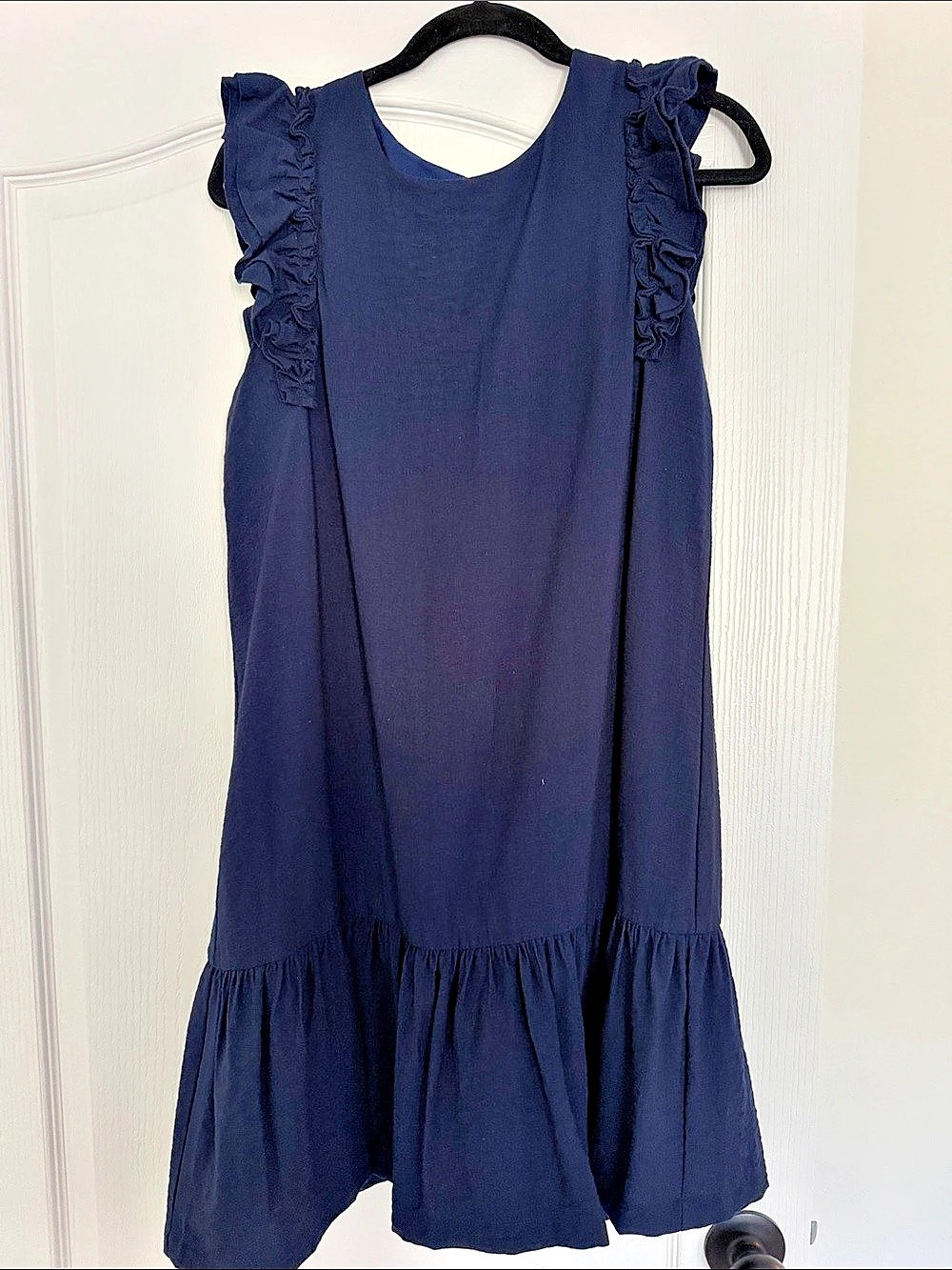 CeCe Ruffle Mini Dress in Blue Size 12 Like New